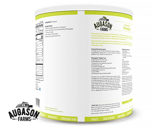 Augason Farms: Freeze-Dried Pineapple Can